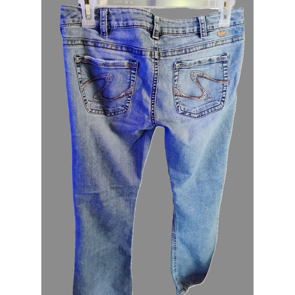 Women's Silver Brand Western Glove Works Tuesday Jeans - size 34/31 - Picture 2 of 2